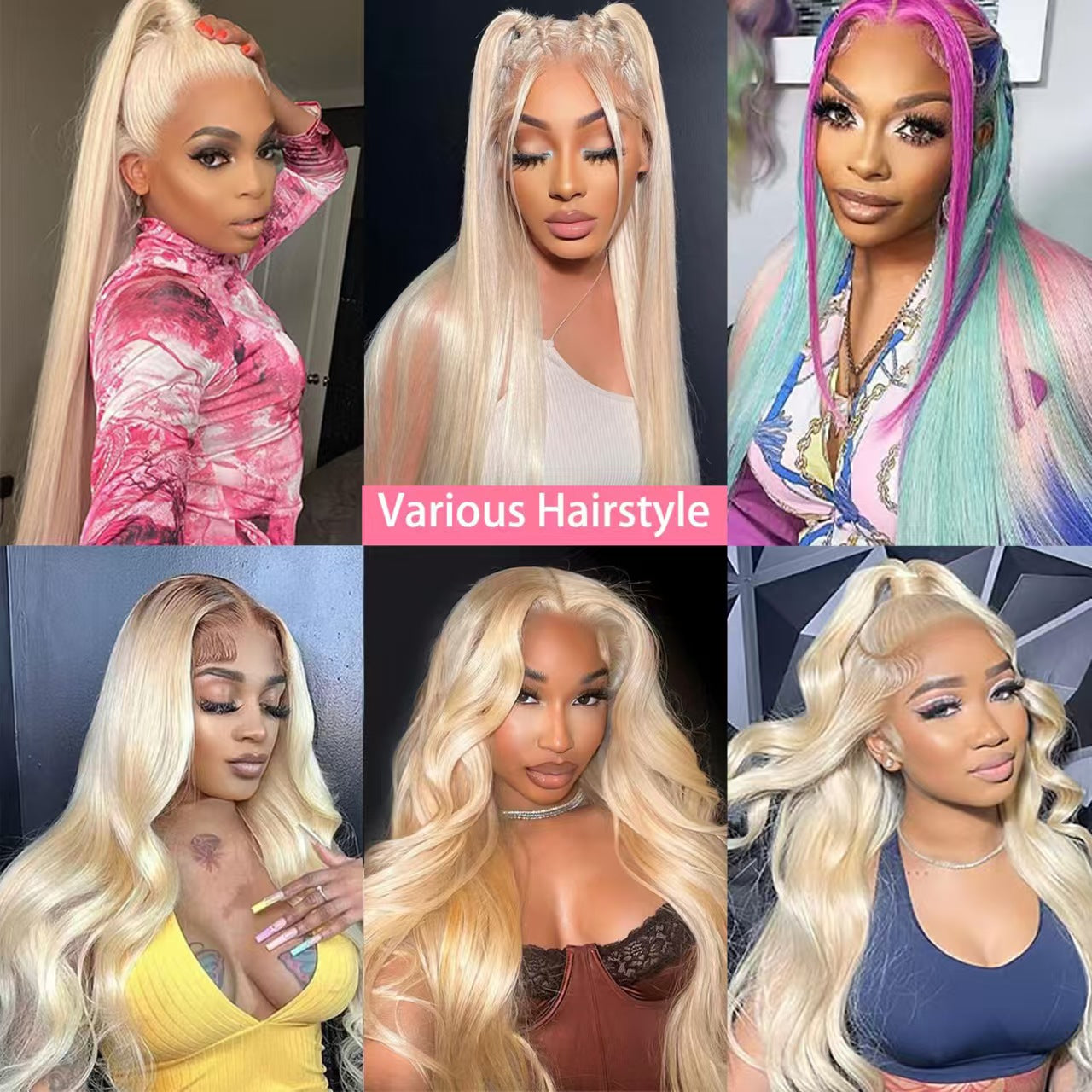 16~26 Inch 613 Lace Front Wig Human Hair 13X4 Blonde Straight HD Transparent Lace Frontal Wigs Human Hair Pre Plucked with Baby Hair 180% Density Blonde Glueless Wigs Human Hair