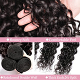 14~28 Inch Deep Wave Human Hair Bundles Water Wave Bundles 100% Unprocessed 12A Virgin Wet and Wavy Double Weft Deep Curly Weave Brazilia Natural Black