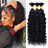 Human Braiding Hair Water Wave Human Hair Bulk for Boho Braids Brazilian Virgin Human Hair