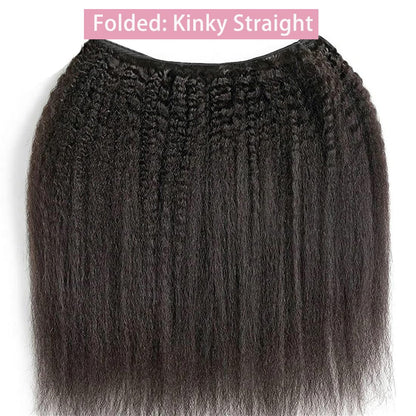 Kinky Straight Bundles Human Hair 14~28'' Straight Bundles Real Human Hair 100% Unprocessed Brazilian
