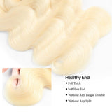 #613 Blonde Bundles Human Hair Body Wave Bundles 14~30 Inch Honey Blonde Body Wave Bundle Human Hair Extensions Unproceesed Virgin Hair 100 Gram Per Bundle