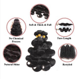 12A Human Hair Bundles Body Wave One Bundle 100% Unprocessed Brazilian Virgin Hair Bundles Double Weft Weave Body Wave Human Hair Natural Black Color