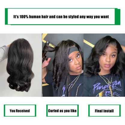 Bob Wig Human Hair 13x4 Frontal Lace Wig Body Wave HD Lace Front Wigs Human Hair Pre Plucked Glueless Bob Wigs for Women 6~16''