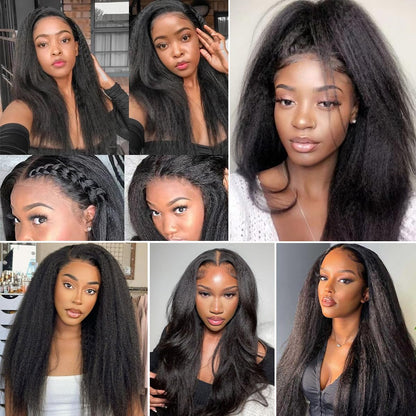 Kinky Straight Bundles Human Hair 14~28'' Straight Bundles Real Human Hair 100% Unprocessed Brazilian
