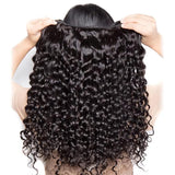 14~28 Inch Deep Wave Human Hair Bundles Water Wave Bundles 100% Unprocessed 12A Virgin Wet and Wavy Double Weft Deep Curly Weave Brazilia Natural Black