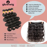 12A Human Hair Bundles Body Wave One Bundle 100% Unprocessed Brazilian Virgin Hair Bundles Double Weft Weave Body Wave Human Hair Natural Black Color