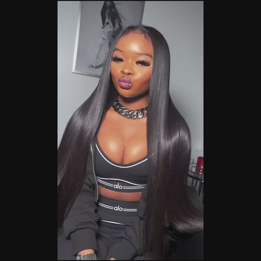 Human Hair Bundles Straight 12-28 Inch 100% Unprocessed Brazilian Virgin Hair Weave Silky Black Hair for Black Women