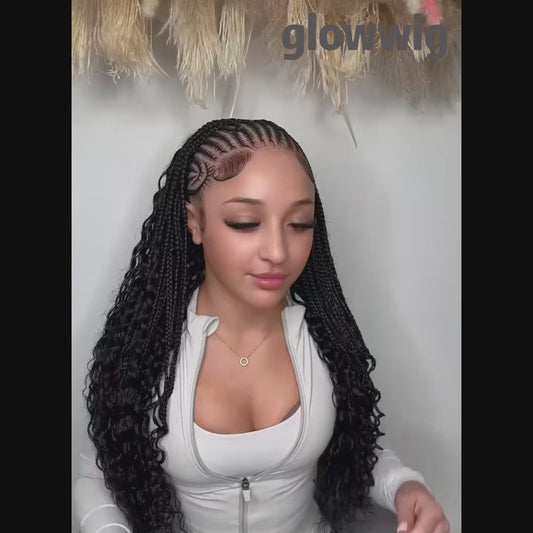 Deep Wave Crochet Human Hair Bohemian Crochet Braids Human Hair 14~26''